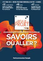 La Revue du projet, n°37, mai 2014