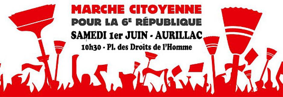 Marche Citoyenne pour la 6ième République à AURILLAC