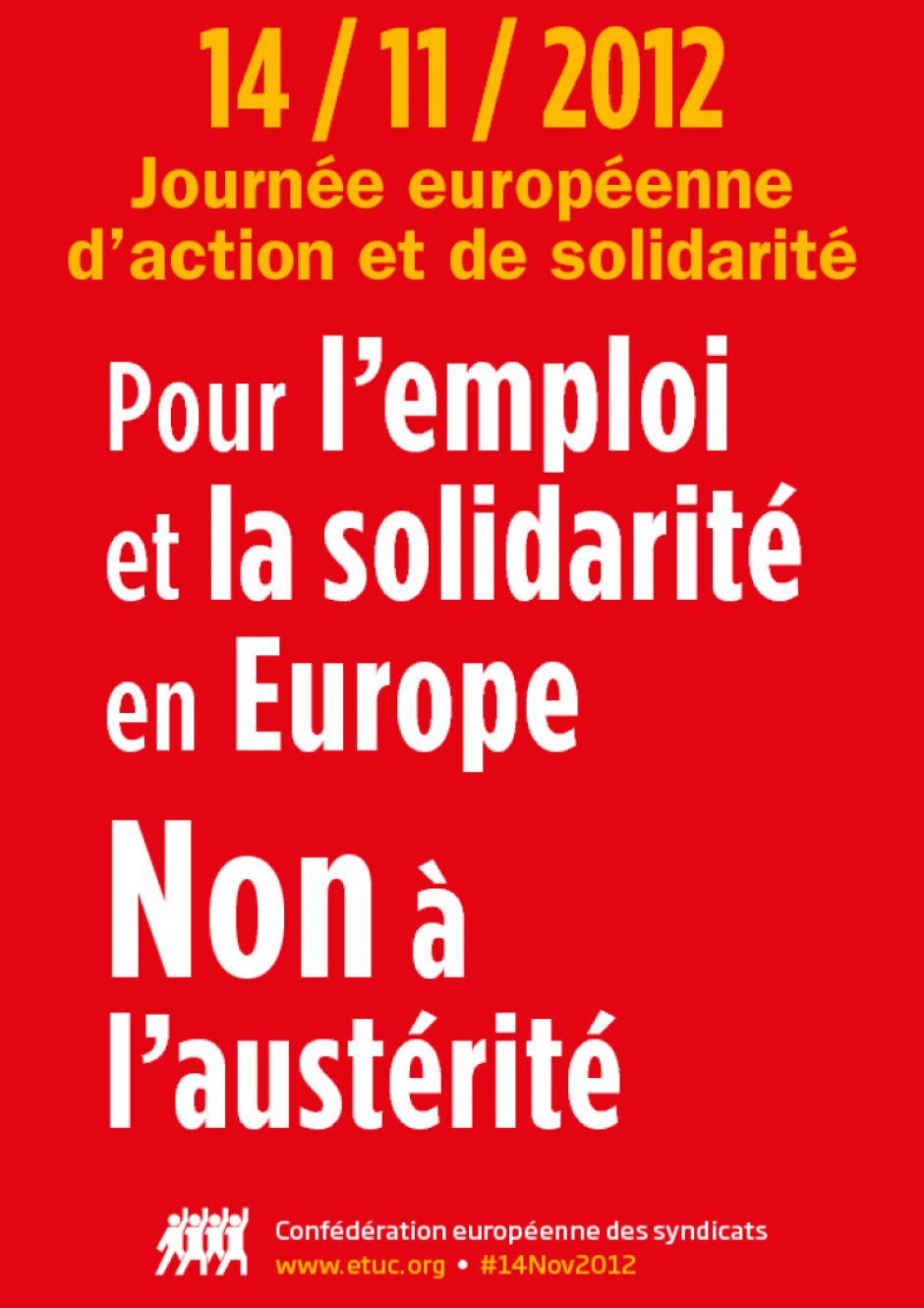 14 novembre, Montataire - Confédération européenne des syndicats-Journée européenne d'action et de solidarité