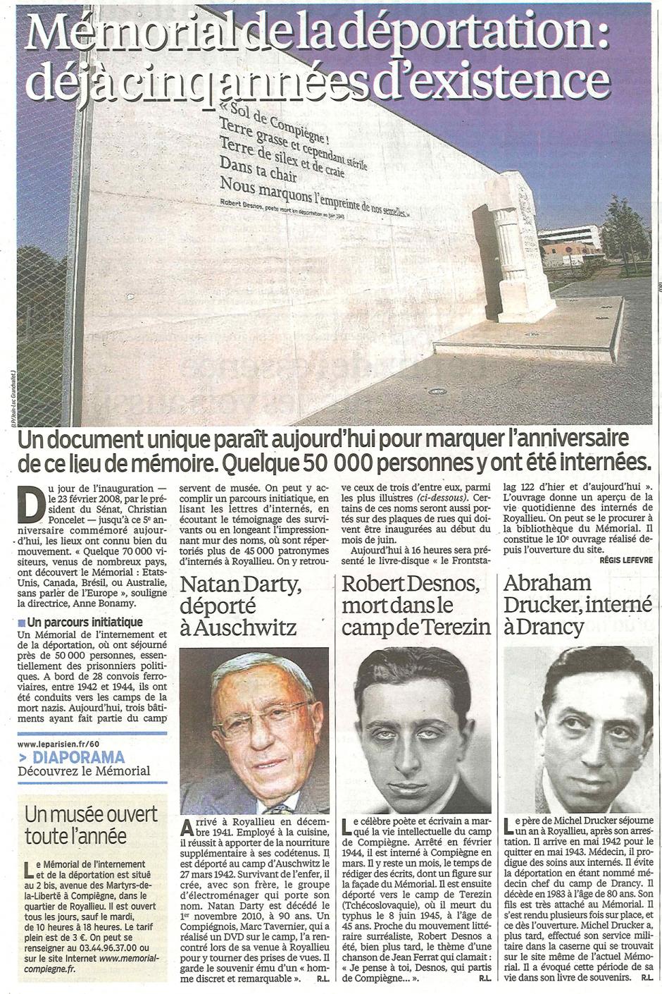 20130302-LeP-Compiègne-Mémorial de la déportation : déjà cinq années d'existence