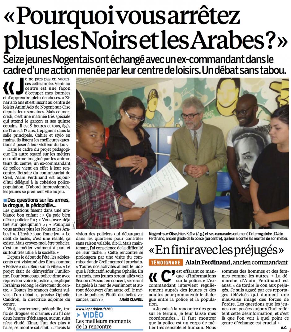 20130815-LeP-Nogent-sur-Oise-« Pourquoi vous arrêtez plus les Noirs et les Arabes ? »