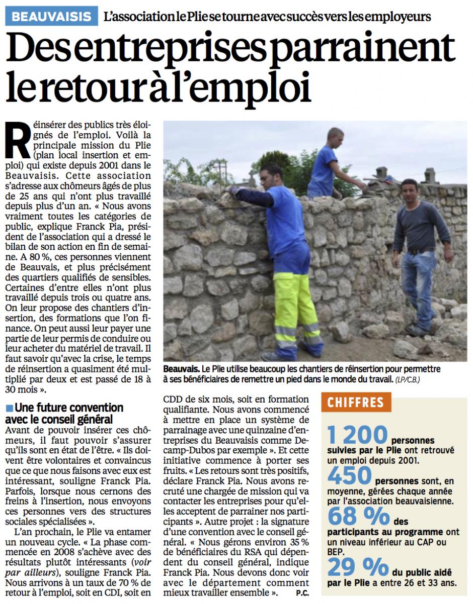 20131104-LeP-Beauvais-Le Plie : des entreprises parrainent le retour à l'emploi