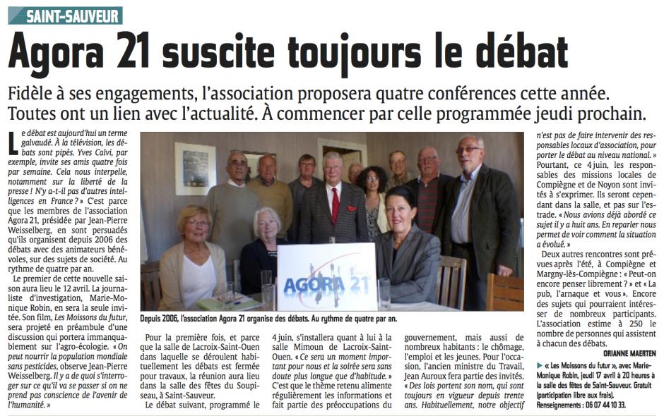 20140412-CP-Saint-Sauveur-Agora 21 suscite toujours le débat