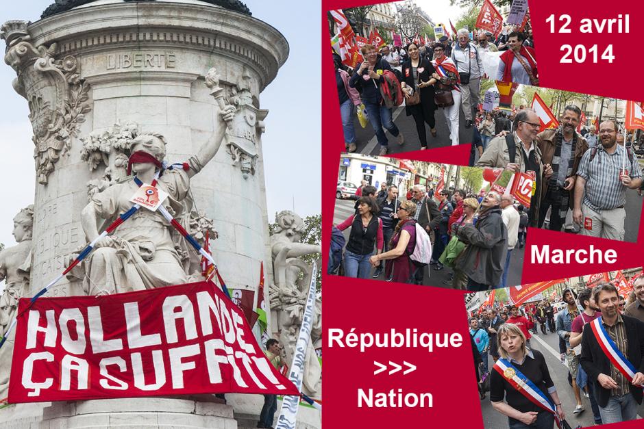 Les forces de gauche ensemble pour un nouveau cap politique, à gauche - Paris, 12 avril 2014 