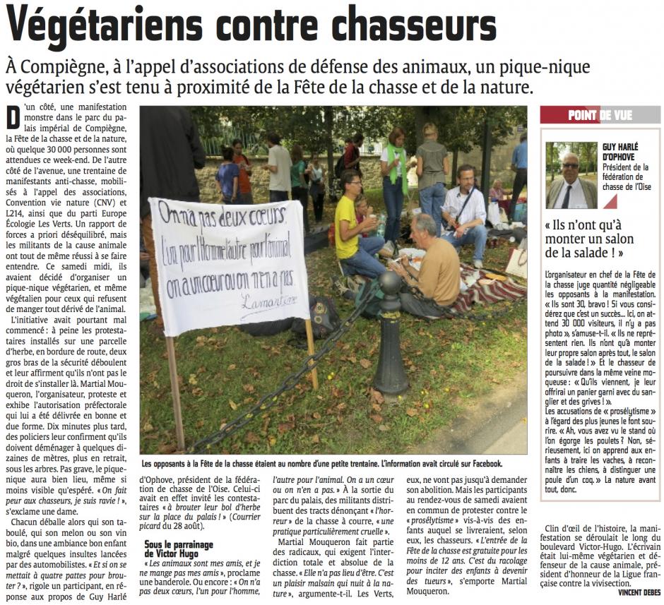 20140907-CP-Compiègne-Végétariens contre chasseurs