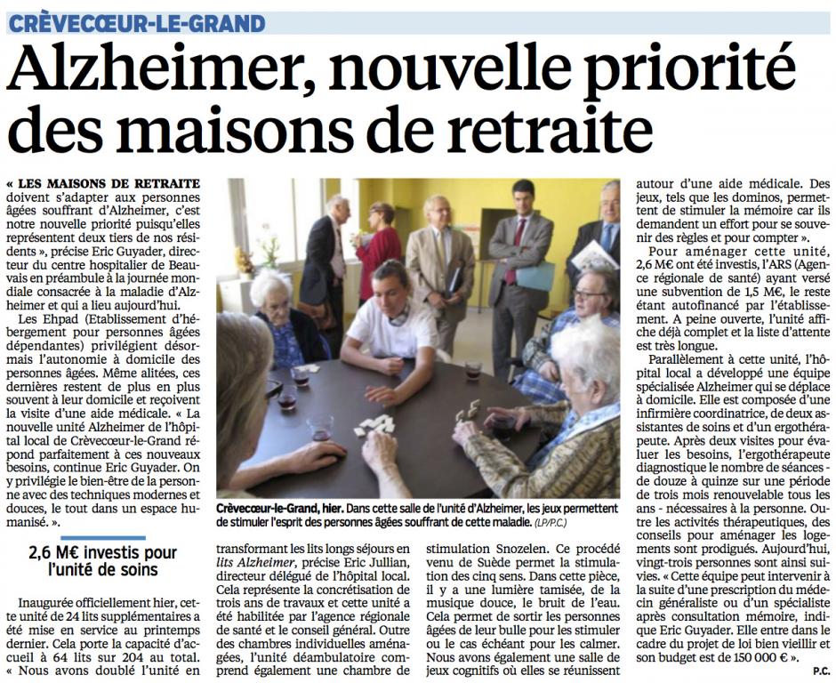 20140920-LeP-Crèvecœur-le-Grand-Alzheimer, nouvelle priorité des maisons de retraite