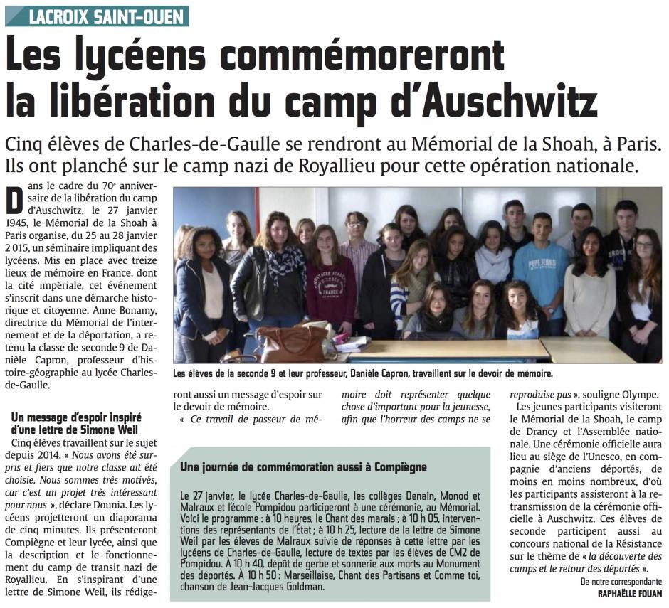 20150122-CP-Lacroix-Saint-Ouen-Les lycéens commémoreront la libération du camp d'Auschwitz