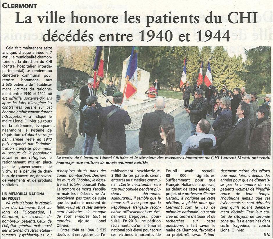 20150415-OH-Clermont-La ville honore les patients du CHI décédés entre 1940 et 1944