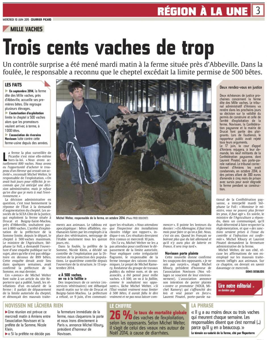 20150610-CP-Ducat-Milles Vaches : trois cents vaches de trop