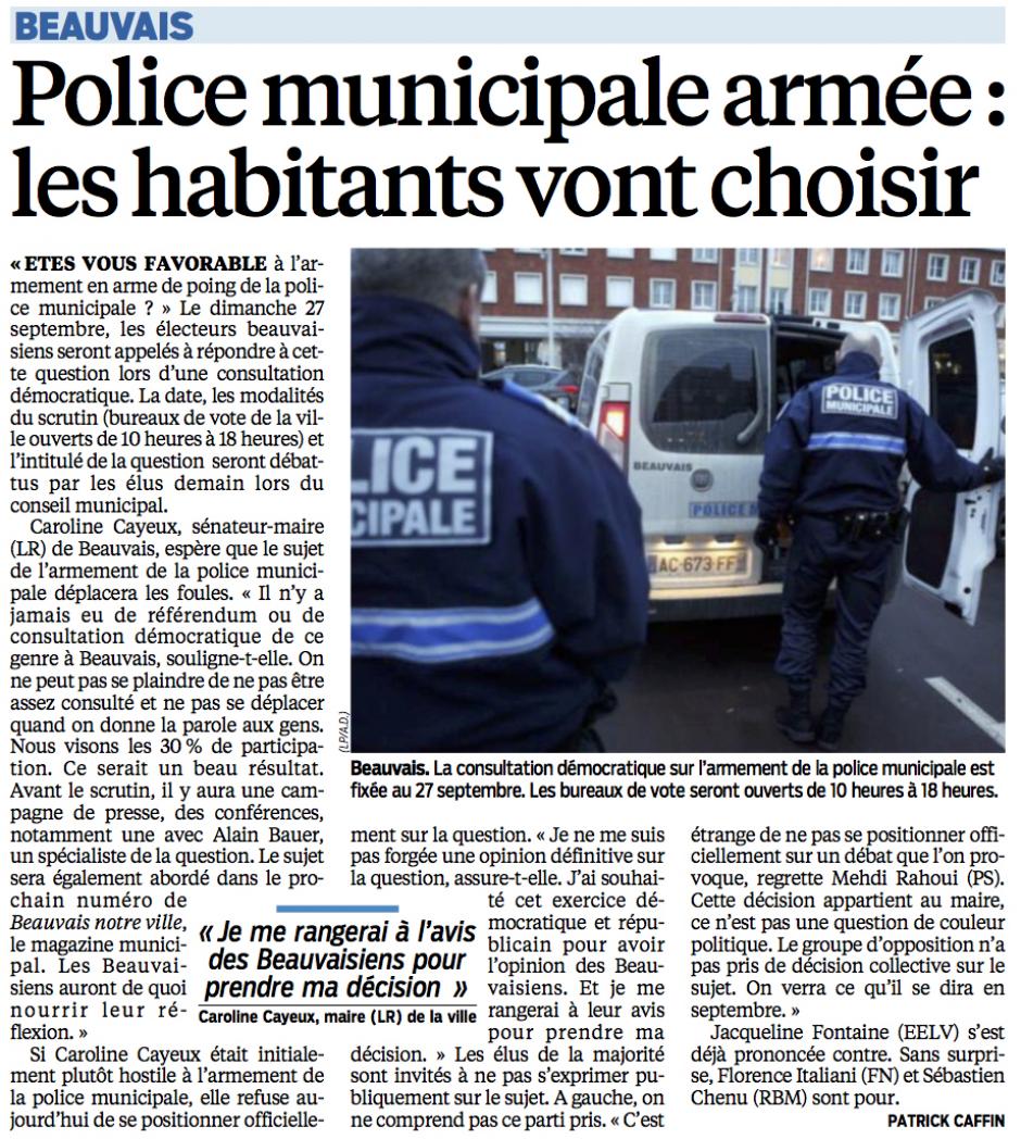 20150702-LeP-Beauvais-Police municipale armée : les habitants vont choisir