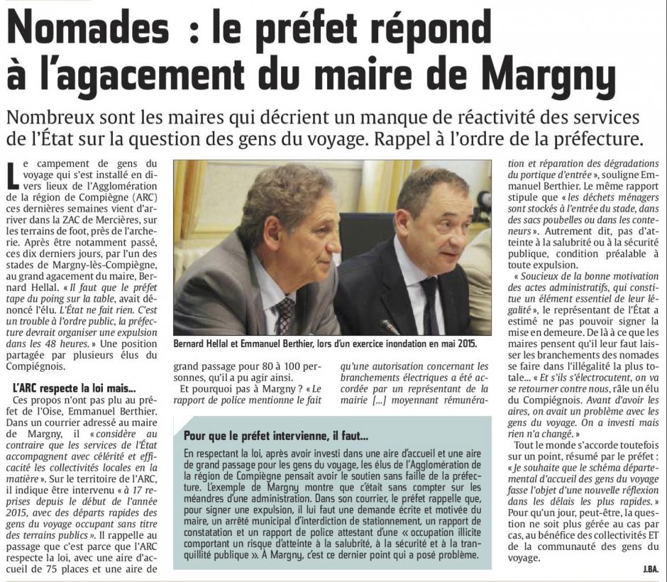 20150707-CP-Margny-lès-Compiègne-Nomades : le préfet répond à l'agacement du maire
