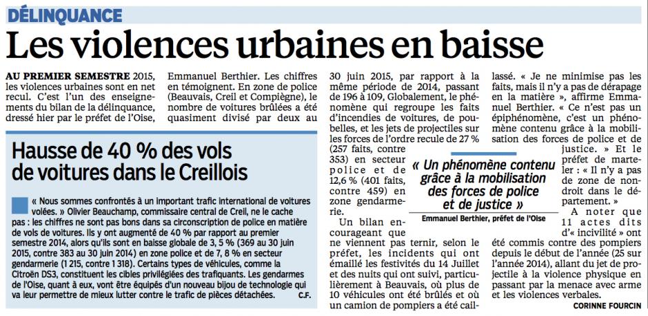 20150729-LeP-Oise-Les violences urbaines en baisse