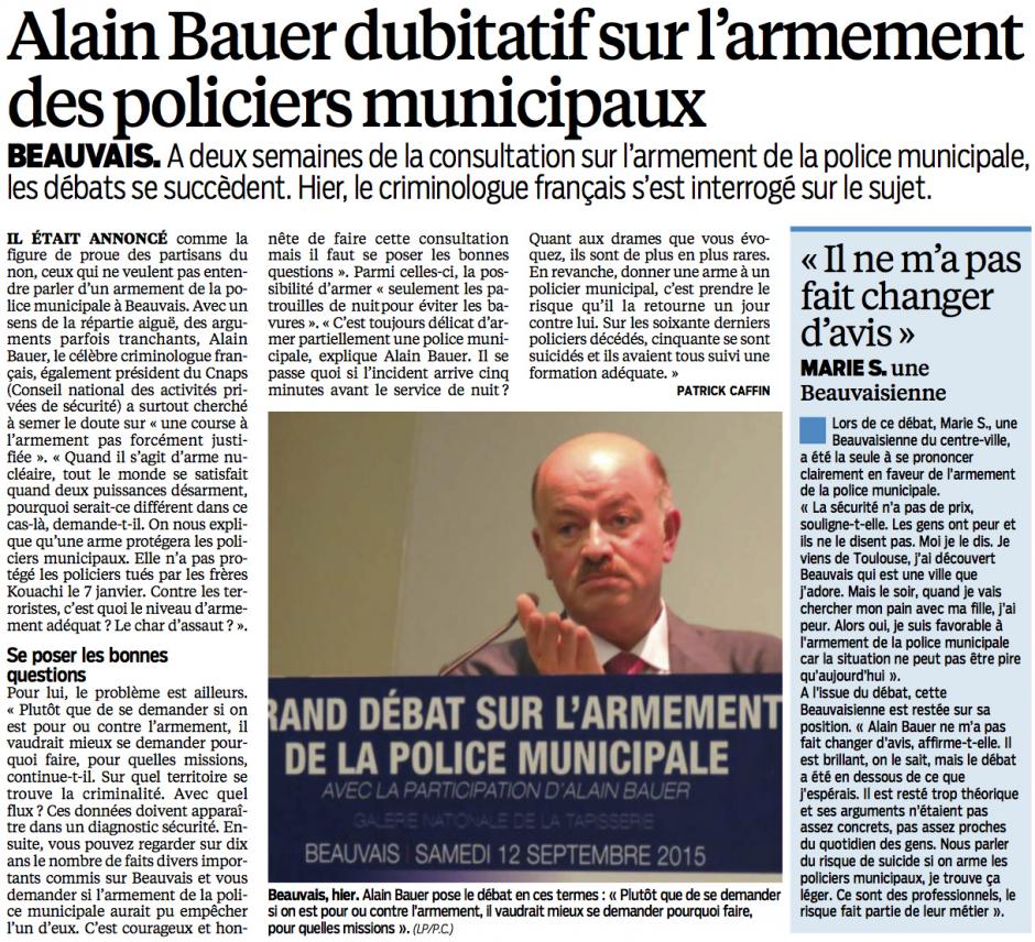 20150913-LeP-Beauvais-Bauer dubitatif sur l'armement des policiers municipaux