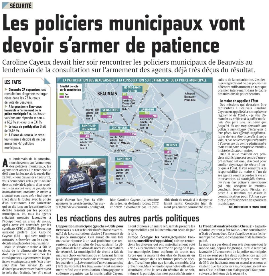 20150929-CP-Beauvais-Les policiers municipaux vont devoir s'armer de patience