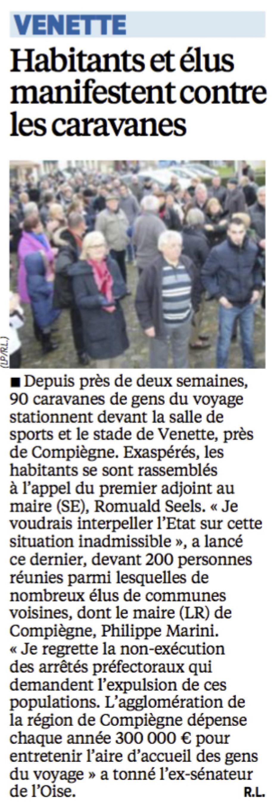20151213-LeP-Venette-Habitants et élus manifestent contre les caravanes