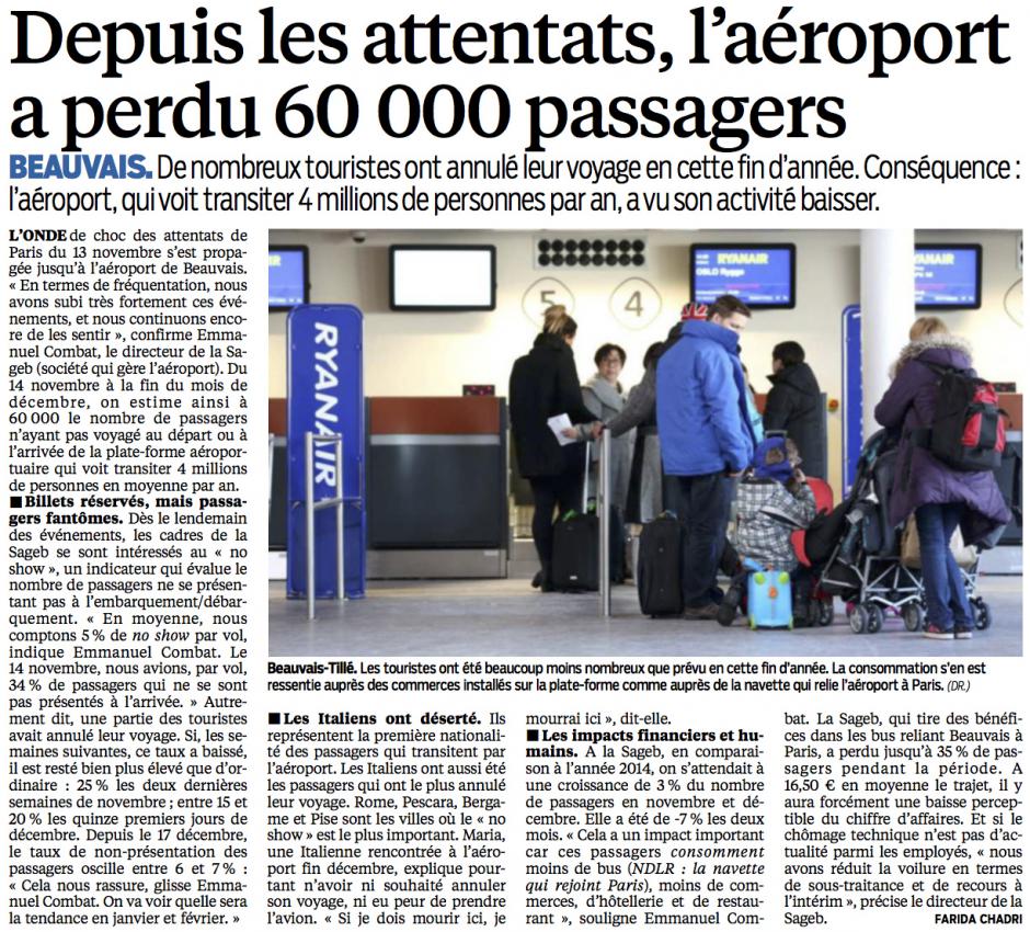 20160104-LeP-Beauvais-Tillé-Depuis les attentats, l'aéroport a perdu 60 000 passagers