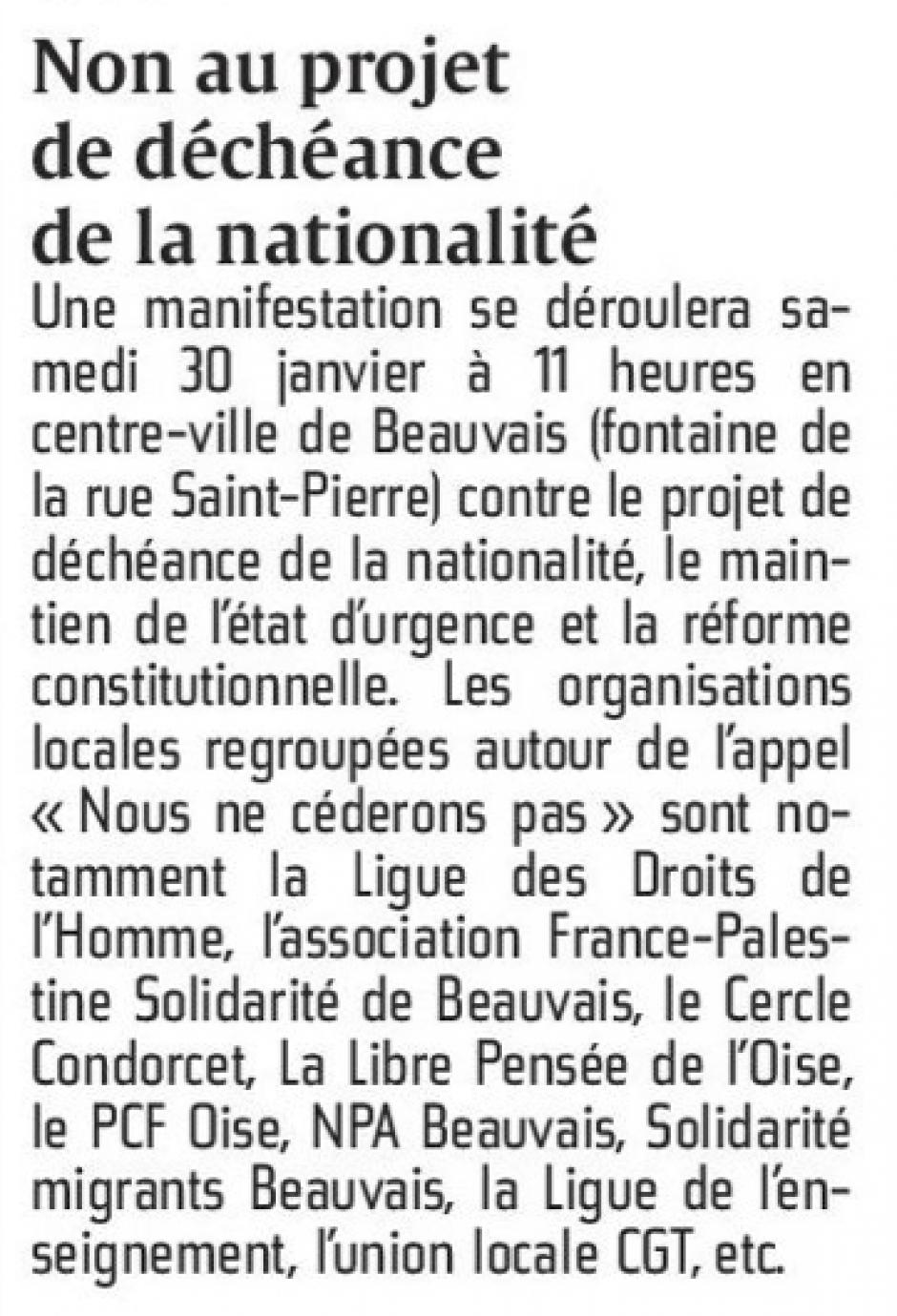 20160126-CP-Beauvais-Non au projet de déchéance de la nationalité
