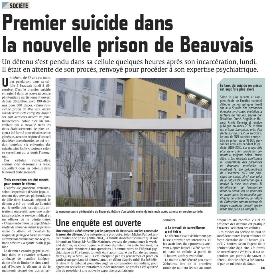20160211-CP-Beauvais-Premier suicide dans la nouvelle prison