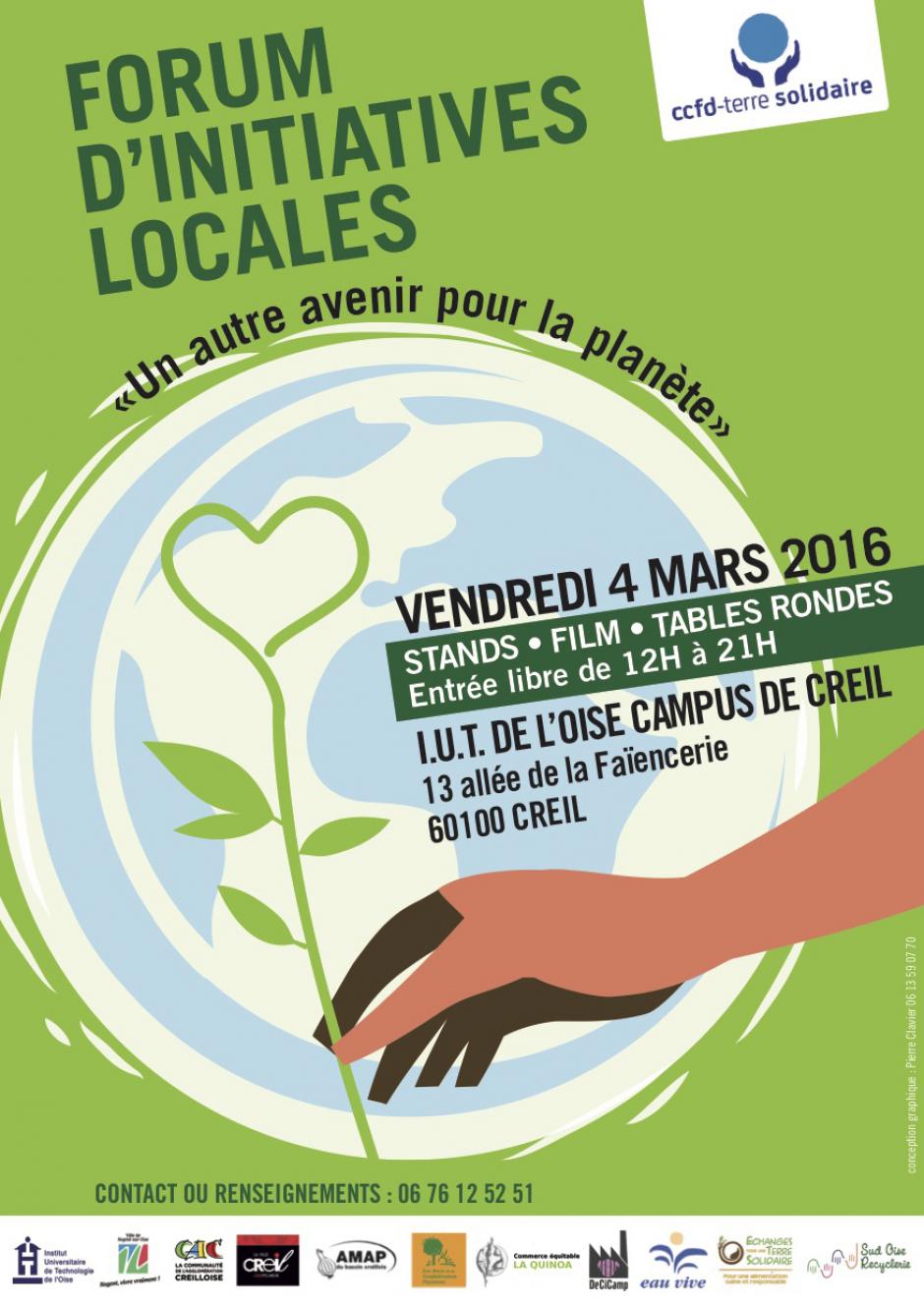 4 mars, Creil - CCFD-Forum d'initiatives locales