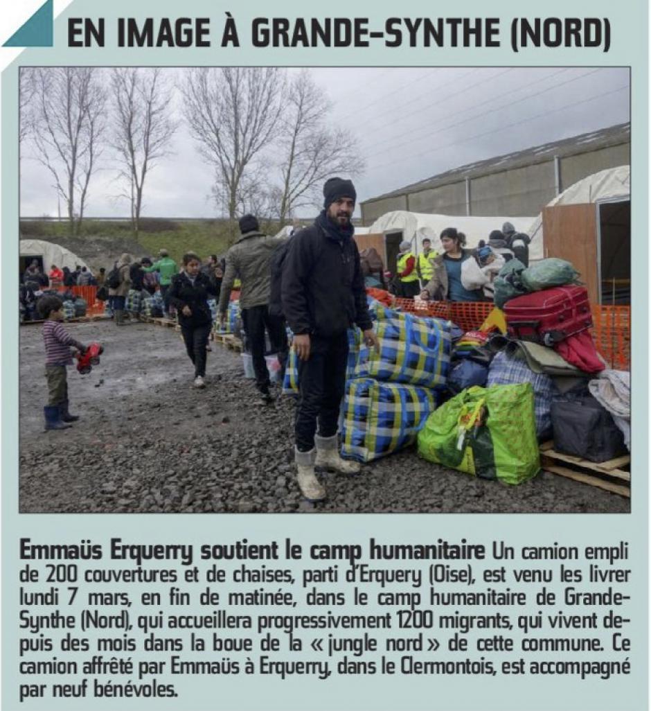 20160308-CP-Erquerry-Emmaüs soutient le camp humanitaire de Grande-Synthe