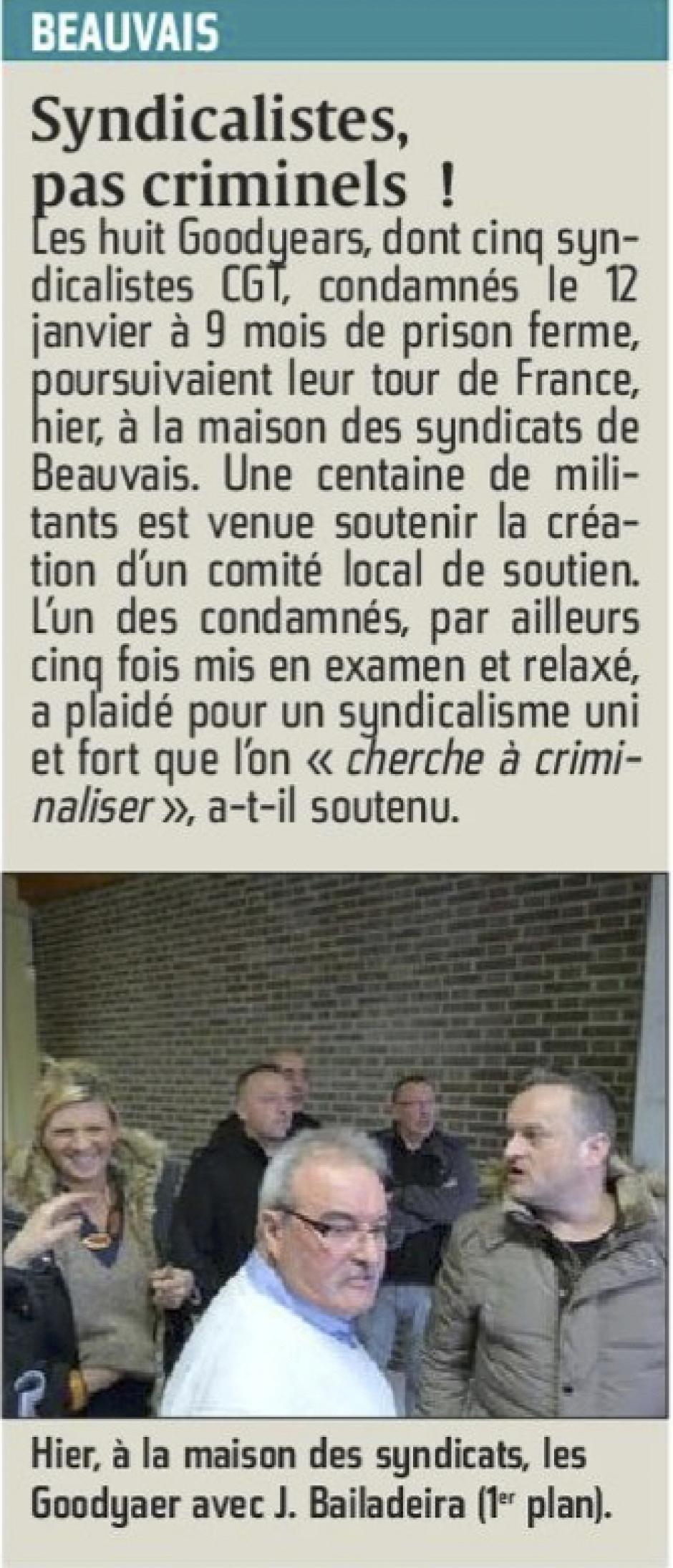 20160309-CP-Beauvais-Syndicalistes, pas criminels !
