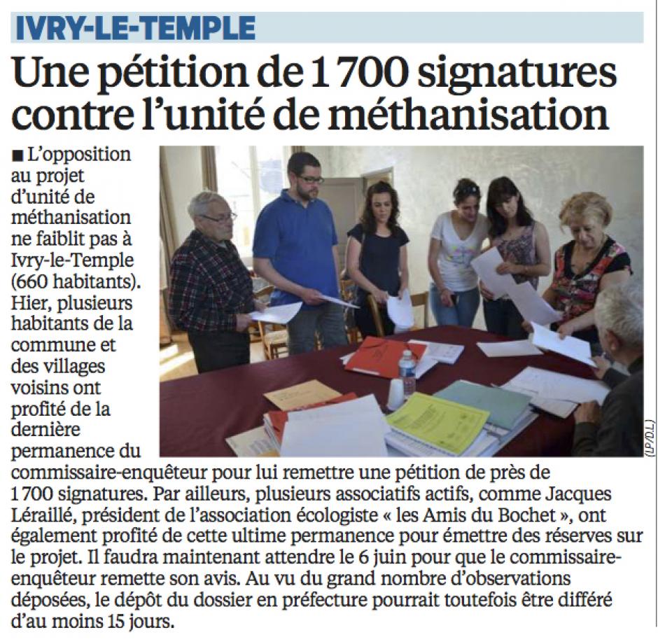 20160507-LeP-Ivry-le-Temple-Une pétition de 1 700 signatures contre l'unité de méthanisation