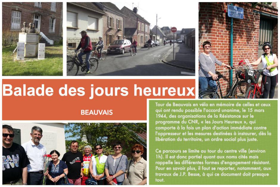 La balade « des jours heureux » avec les communistes - Beauvais, 8 mai 2016