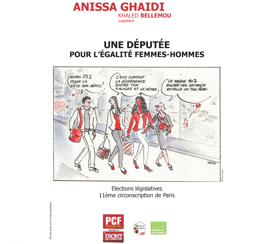 Anissa Ghaïdi, Une députée pour l'égalité femmes-hommes dans la 11ème circonscription de Paris