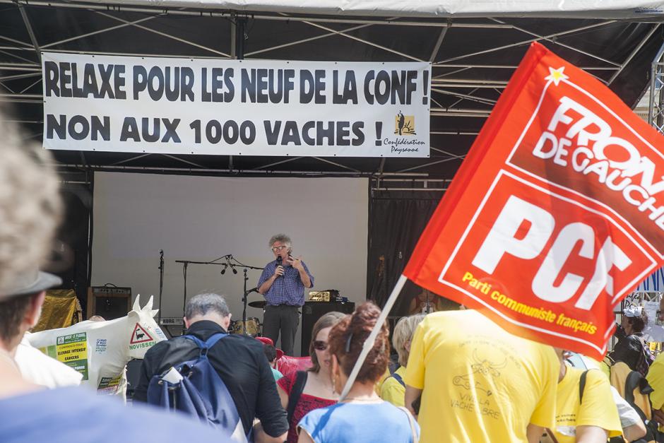 Relaxe totale et immédiate des 9 de la Conf', fermeture administrative immédiate de la ferme-usine des Mille Vaches ! - Amiens, 17 juin 2015