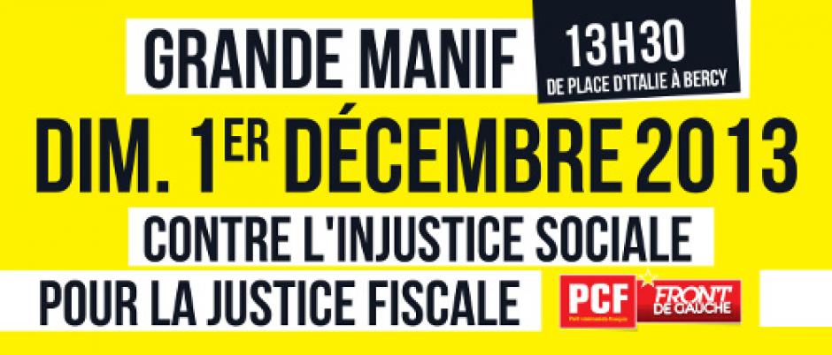 Marche pour la révolution fiscale à Paris