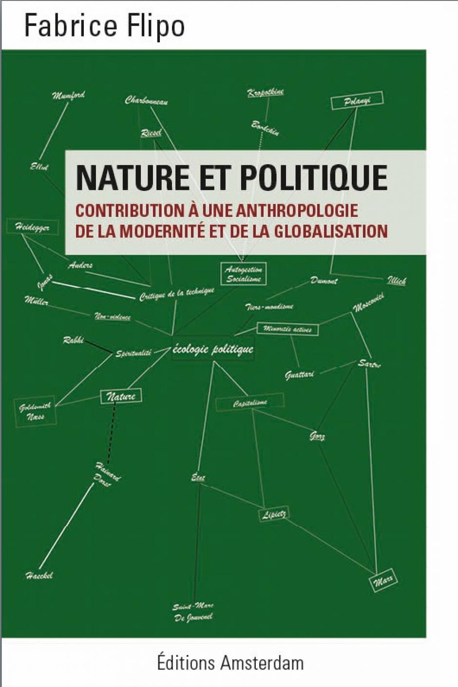 Nature et politique, Contribution à une anthropologie de la modernité et de la globalisation, Fabrice Flipo