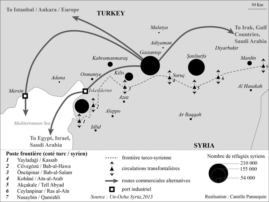 Les transformations de la région frontalière Turquie/Syrie, Benoît Montabone