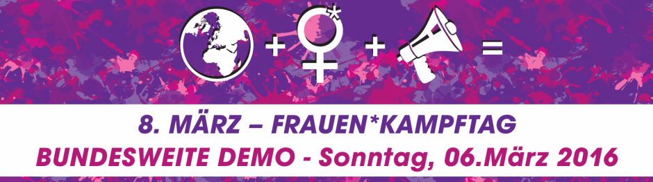 [Berlin] Manifestation pour les droits de femmes (Frauen* Kampftag)