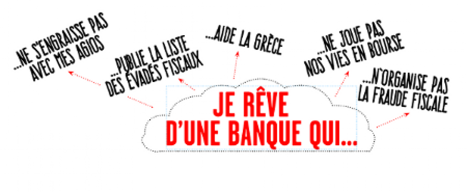 La 3e initiative de notre collectif, c'est samedi 14 mars à 12h devant l'antenne de la banque de France, place de la Bastille.