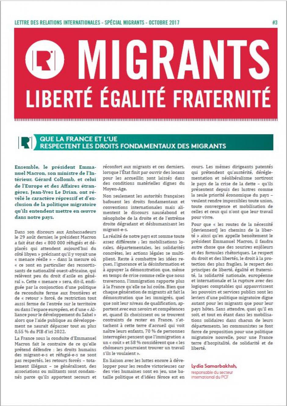 Migrants / Macron : une politique en perte d’humanité