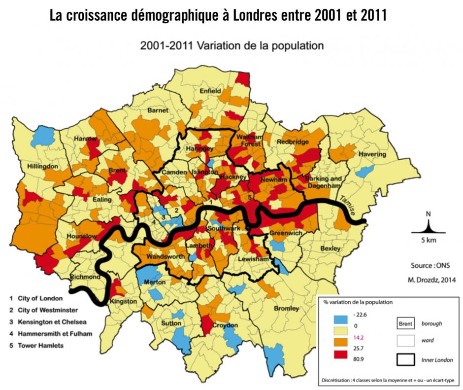 La politique  de développement  territorial à Londres,Martine Drozdz 
